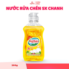 Nước Rửa Chén Mỹ Hảo 5X - Chanh -  200g