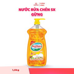 Nước Rửa Chén Mỹ Hảo 5X - Gừng - 1.5kg