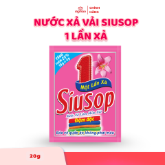 Nước Xả Vải Siusop 1 Lần Xả - 20g/Gói - 40 Gói